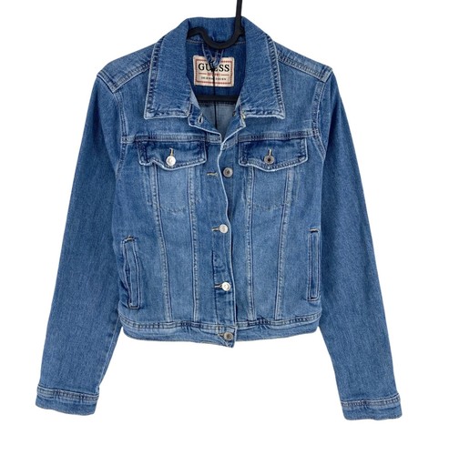Veste jean bleue guess - en,