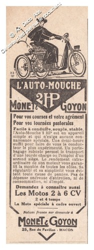 Publicité auto mouche - publicité, moto