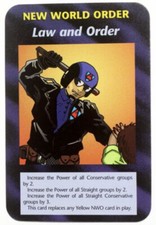 Carte Illuminati New World Order Law and Order 1995 INWO SJG
