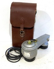 Ancien Téléphone Combiné d'essai Vintage des PTT avec sacoche cuir d'origine