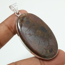 Pendentif bijoux cadeau anniversaire fait main pierre précieuse en vrac septa...