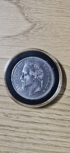 1869 francs silver coin - 5,
