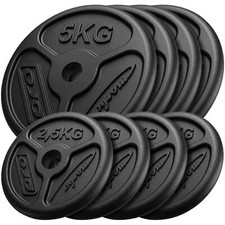 Plaques de poids Marbo Sport en fonte slim set 30 kg / 4x5 kg + 4x2,5 kg