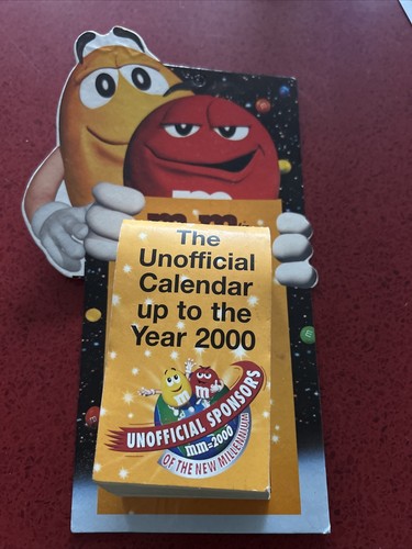 Calendrier année 2000 - calendrier, m&m's