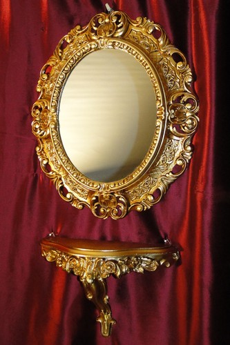 Set miroir mural - or,
