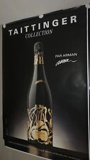 TAITTINGER Collection " Champagne ARMANI  " Original VINTAGE POSTER 118X168  Cm