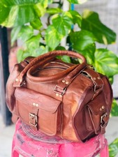Sacs de voyage bagage de sport marron en cuir au choix pour hommes vintage 13"
