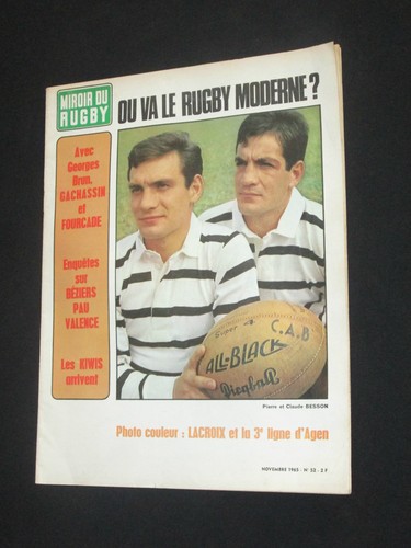 Miroir rugby 1965 - n°,