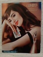 Publicité papier Parfum. Perfume Ad  Kenzo Jeu Amour de 2014