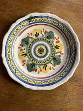 ASSIETTE EN FAIENCE ANCIENNE RESTAURÉE À L’AGRAFE
