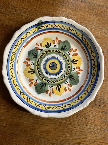 Assiette faience ancienne - assiette,