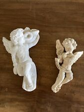 Lot 2 Anges Angelots Figurines Décoration Murale