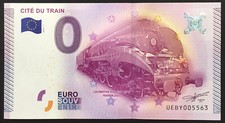 Billet euro Souvenir  CITÉ DU TRAIN - 2015