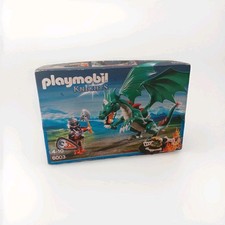 Playmobil Knights 6003: Chevalier Avec Grand Dragon Vert/ Boite Neuve Et Scellée
