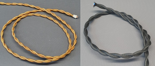 Fil électrique gainé tissu