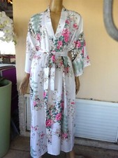 PEIGNOIR D'ETE LONG IMPRIME  JAPONISANT TAILLE UNIQUE NEUF VINTAGE KIMONO JAPON