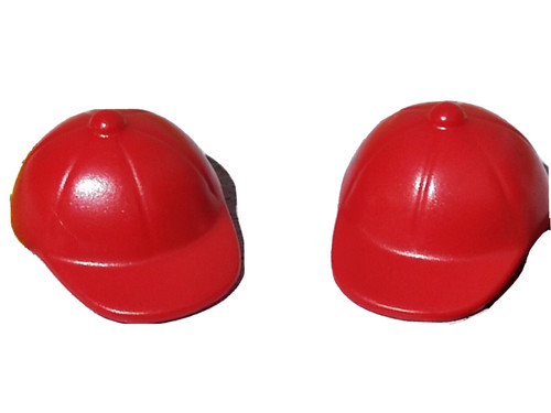 Playmobil casquettes rouges - x2,