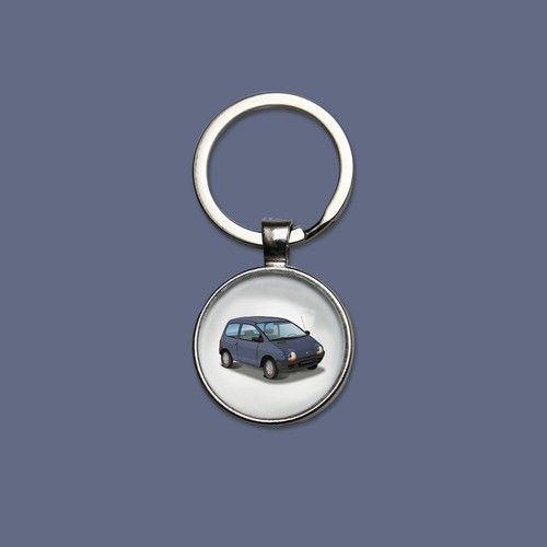 Porte clés twingo gris - gris, brume