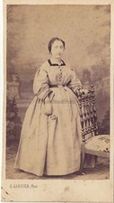 J. Garnier Photographe à Avignon Portrait studio cdv Vintage albumine ca 1860