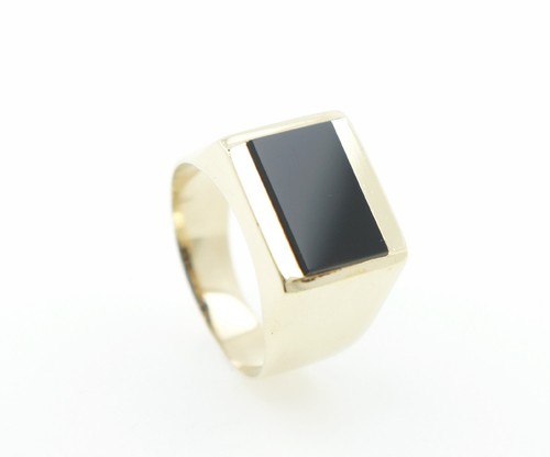 Bague chevalière homme - chevalière, onyx