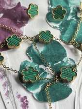 Bracelet + collier clover