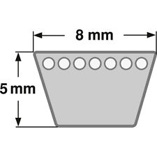 Classique Courroie Trapézoïdale Profil 8 MM De 315 MM Jusqu'À 1500 MM din 2215