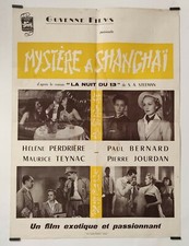 Mystère à Shanghai 1950 Affiche Originale Cinéma Asie Chine