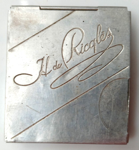 Boite alu ancienne vide - boite,
