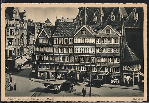 Carte postale kiel - kiel,, maisons