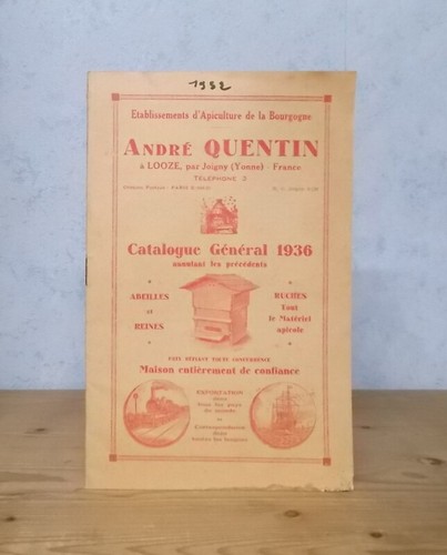 Abeilles ruches catalogue 1936 - abeilles,