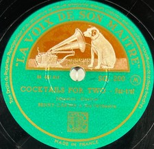 Benny Carter : Sunday / Cocktails for two DISQUE 78 tours rpm VSM SG 200 JAZZ