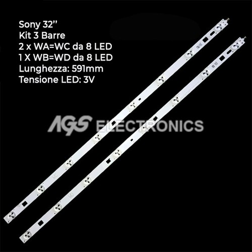 Kit barres bandes - 3, de