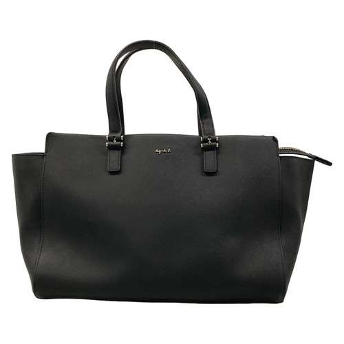 Agnes black leather handbag - agnes,