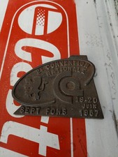 plaque Peugeot non émaillée no emanel sign