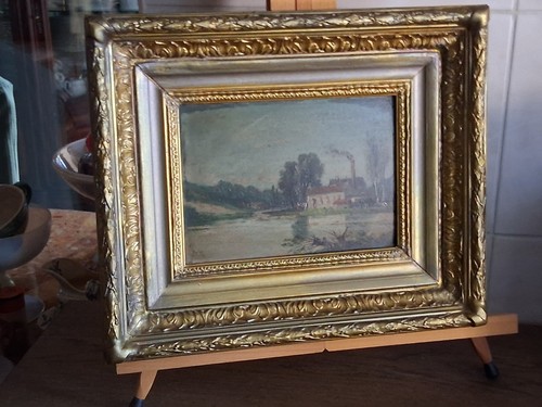 Ancien tableau huile sur - tableau,