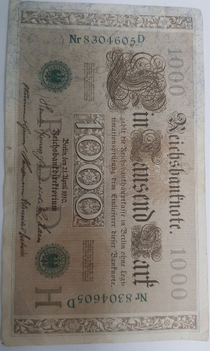 Deutschland 1000 mark - deutschland, banknote