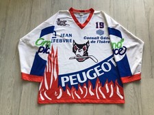 maillot Hockey Grenoble Bruleurs de Loups Sylvain Girard 1995/1996 game worn