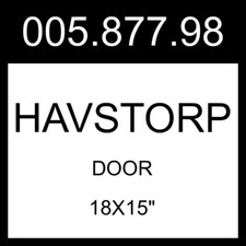 IKEA HAVSTORP Door Light Gray