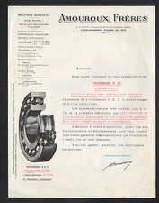 TOULOUSE (31) USINE de MACHINES AGRICOLES Faucheuse N°21 "AMOUROUX Freres" Tract