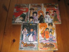 lot 5 mangas KENSHIN LE VAGABOND 1+2+5+10+12 glenat