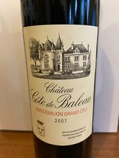 Bouteille vin - St Emilion Grand Cru - Château de Baleau  - 2007