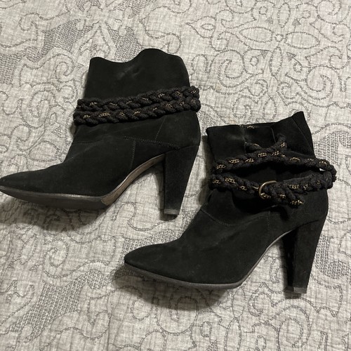 Iro black suede booties shoes - suede,