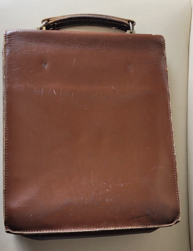 Cartable cuir vintage - cartable, en