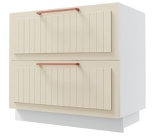 Meuble Sous Évier Livorno 90x50x82cm Finition Mate Choix Disponible LI-D2 - 90