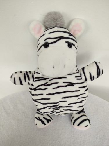 Doudou zebre noir blanc - zebre,