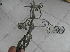 ANTIQUE Tree Stand CHRISTMAS Wrought iron riveté Very Old 1910's vintage retro