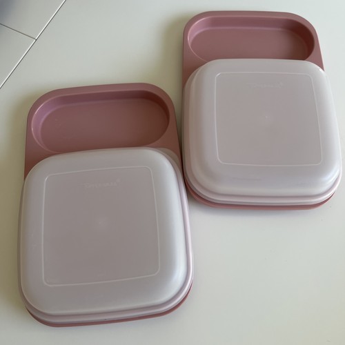 Set mauve rose tupperware - set,
