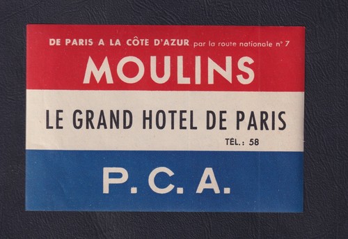 Ancienne étiquette bagage - ,
