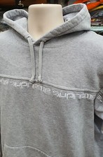 Sweat À Capuche Stripe FW18 Supreme Taille M Medium Gris Mélangé