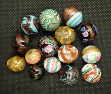 Lot 15 Perles Verre Collier